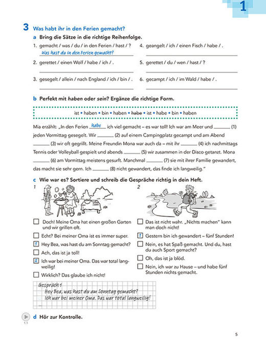 开心学德语(青少版)(A2)(练习手册) 商品图3