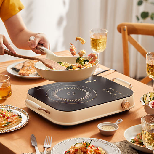 【小程序】小熊电磁炉家用款小型智能新款大功率多功能电陶炉爆炒鸳鸯锅专用DTL-A22D1 商品图0