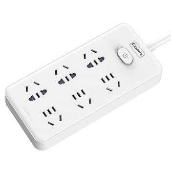 齐心插线板PCP-WZ628白色6位30孔总控全长2.8米 商品图2