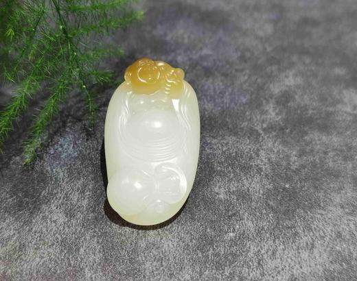 【御珠宫坊】糖羊脂白玉佛挂件 商品图3