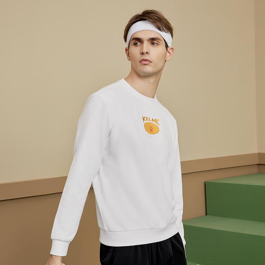 卡尔美秋季新款男士圆领卫衣休闲运动套头衫6137TT1003 商品图2