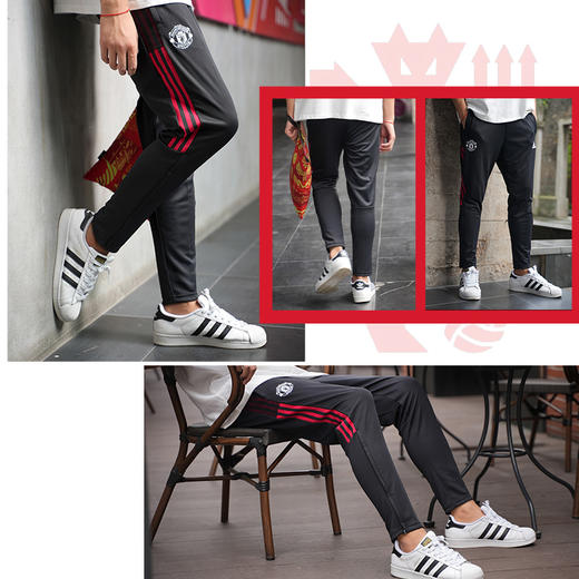 ADIDAS曼联球员版运动休闲训练收腿裤男GR3788 商品图2