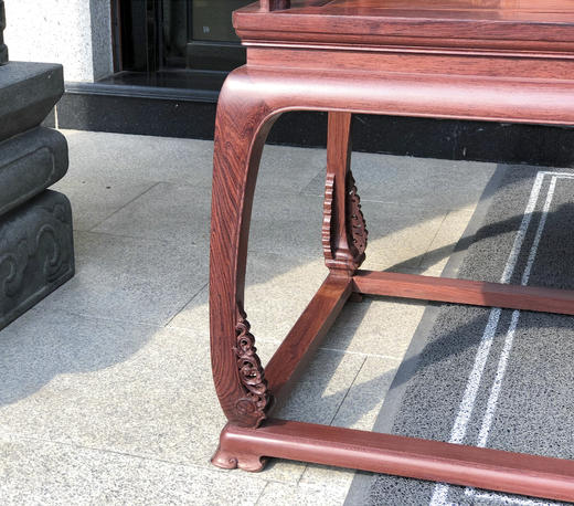 红桥红  家具严选  花枝（巴里黄檀）【 带托泥 皇宫圈椅 三件套】 商品图6