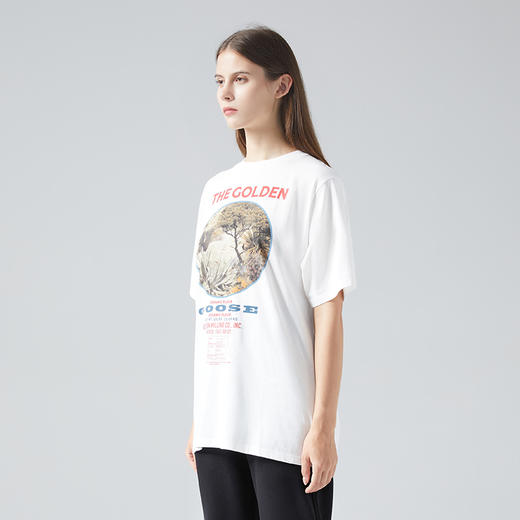 GOLDEN GOOSE 黄金鹅  女士风景印花短袖T恤G36WP026.R1 商品图9