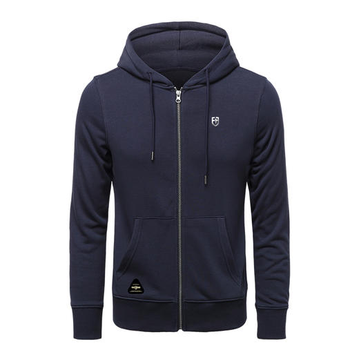 NMT-1682秋冬新款经典小FBLOGO标开衫毛圈休闲拉链卫衣 商品图2