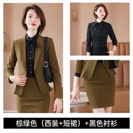 TZW-西装职业女装套装气质秋冬工装工作服 商品图4