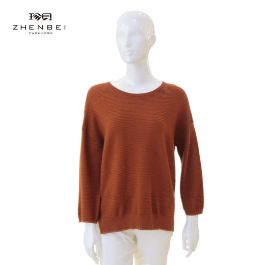 珍贝丝绒圆领女衫66577 商品图0