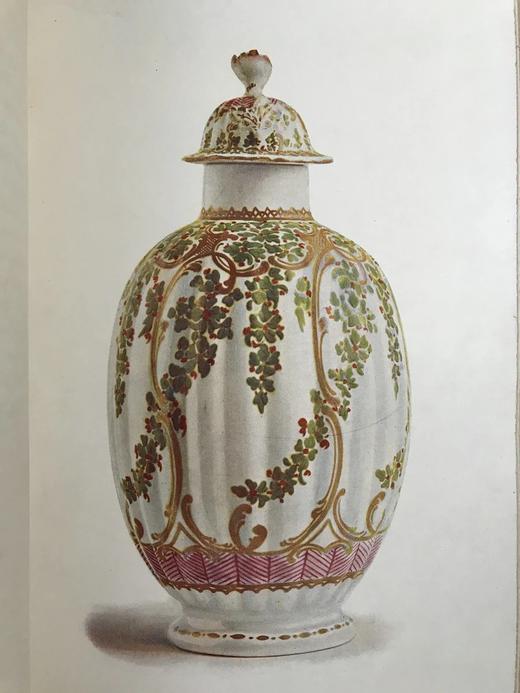 1902年 英国瓷器史 35幅彩色与90幅黑白插图 漆布精装18开 商品图7