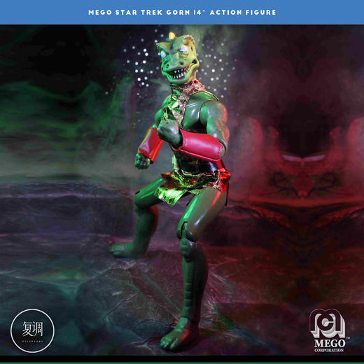 现货 Mego 星际迷航 StarTrek Gorn 14英寸 可动人偶 商品图3