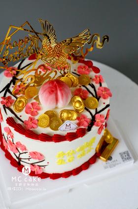 寿桃梅花