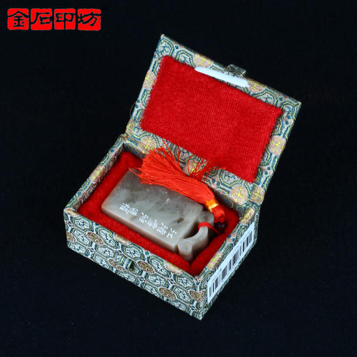 成品闲章 江渚雪泊 伊犁石 25*25*50mm 王道权作品 XZCPGS003479 商品图4