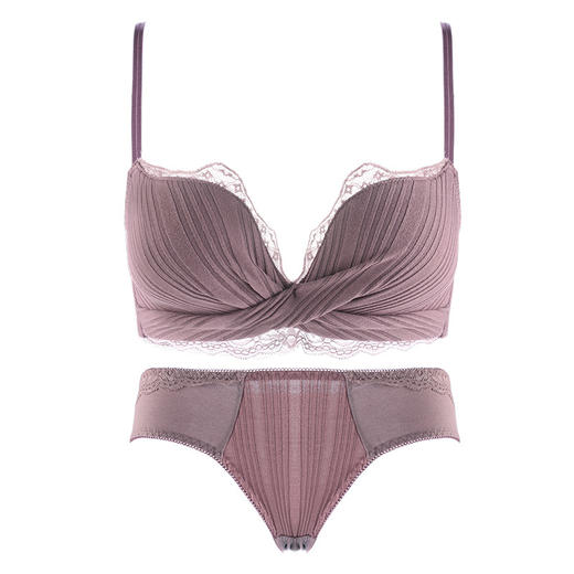 黛唯梵新款内衣女无钢圈小胸聚拢平胸显大调整型文胸夏季薄款 商品图4