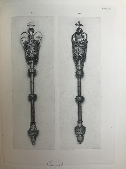 1908年 伦敦塔古老皇家器皿图集 22页插图 漆布精装16开 商品图7