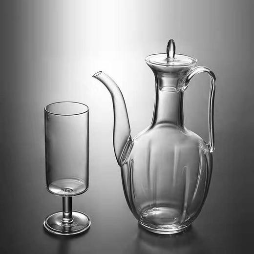 仿宋手执壶玻璃壶高硼硅玻璃泡茶壶瓜棱绿茶壶耐热泡茶壶 商品图8