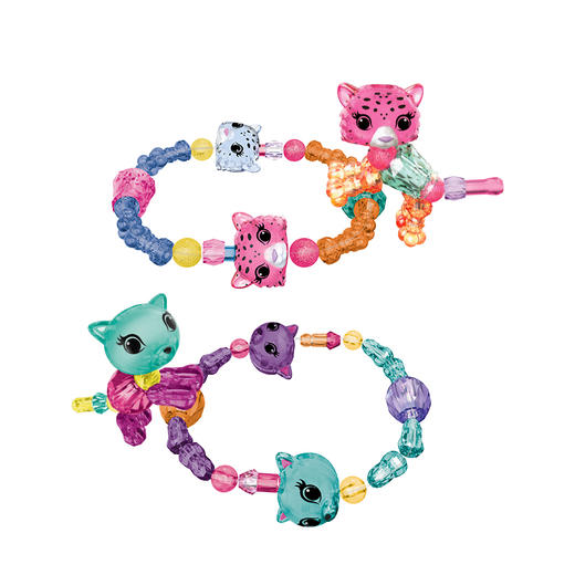 斯平马斯特Spin Master  翠斯蒂魔法手链迷你萌宠4件套小动物diy手工串珠儿童玩具 商品图1