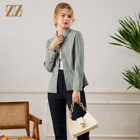 佐尔美2021年秋季新款 短款衬衣领外套E13SY13