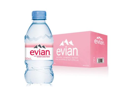 H| 法国原装进口 evian依云矿泉水 330ml*24瓶 整箱装 商品图0