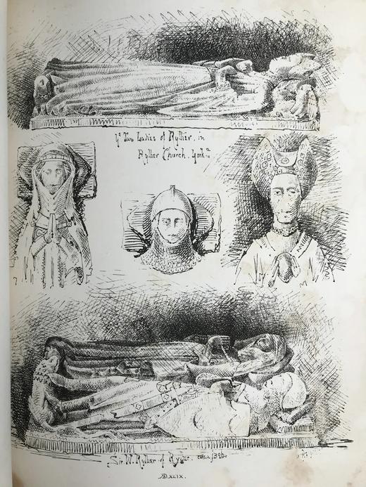 1862年 绘画协会作品集 约百幅插图 真皮精装大16开 商品图4