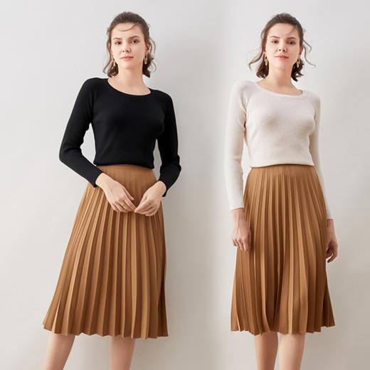 +5.5°可以穿的暖宝宝 科技自发热锁温保暖 2021款秋冬气质修身内搭针织衫 商品图7