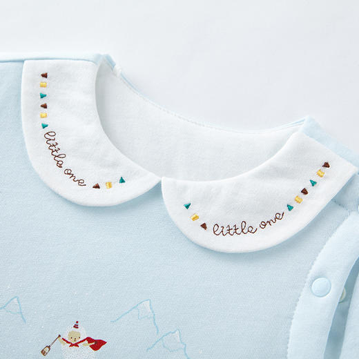 英氏男女婴儿木屋夹棉蛤衣21秋冬连体衣保暖YZJAJ31017A 商品图1