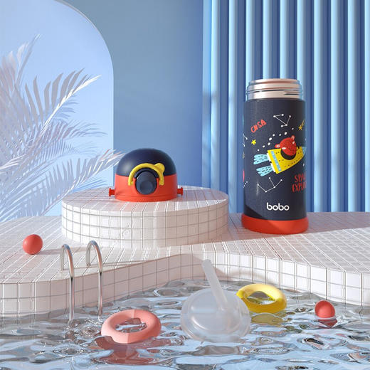bobo保温杯 真空吸管杯 350ml 商品图1