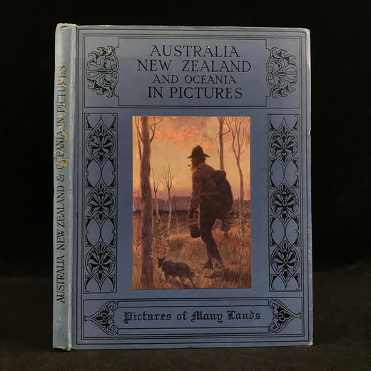1923年 大洋洲风景图集 59幅插图（含32幅彩色） 漆布精装18开 商品图0