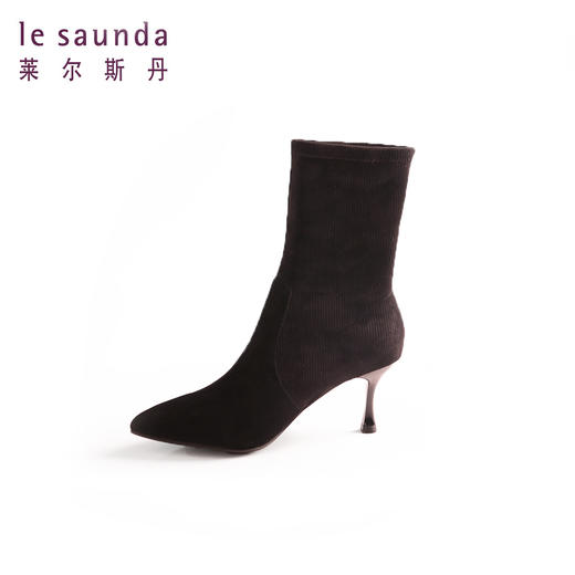 莱尔斯丹尖头绒面短靴2T71601 商品图1