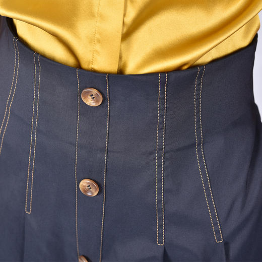 圣三利女装春秋季高腰不规则半身裙，女裙SL121B10 商品图2