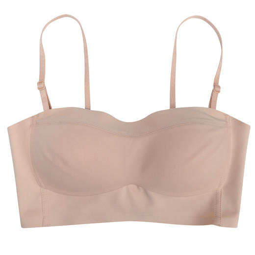 黛唯梵内衣女薄款大胸显小抹胸防走光无肩带美背聚拢收副乳无钢圈文胸夏 商品图4