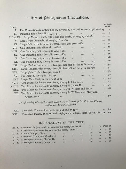 1908年 伦敦塔古老皇家器皿图集 22页插图 漆布精装16开 商品图4