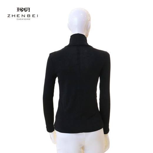 珍贝丝绒自带领圆机女衫ZBH22035 商品图1