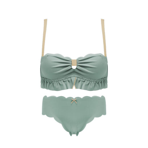 内衣裤小胸聚拢平胸专用少女调整型无钢圈防下垂上托文胸内裤套装 商品图4