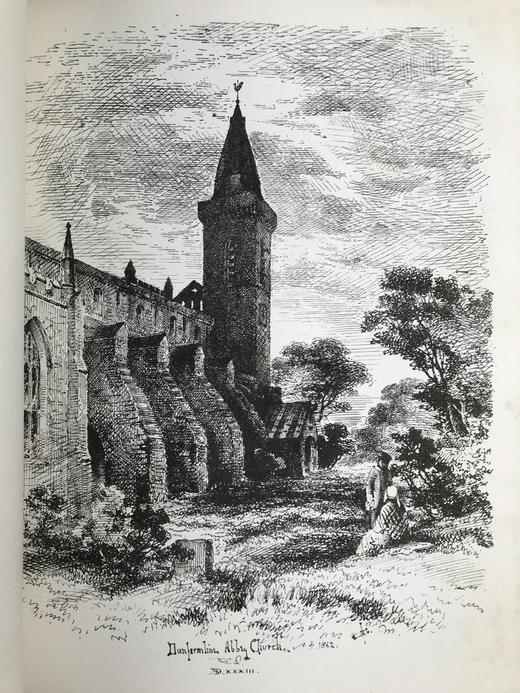 1862年 绘画协会作品集 约百幅插图 真皮精装大16开 商品图13