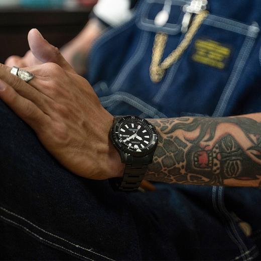 西铁城日本官方正品不锈钢覆BIP河豚二代200米潜水星期日历机械表NY0135-80EB 商品图5