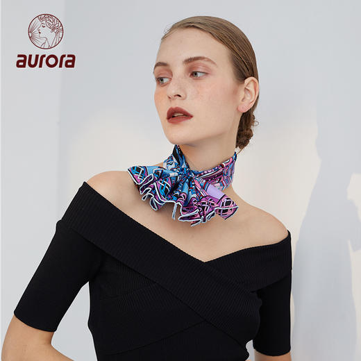 穹顶 真丝丝巾 商品图3