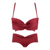 抹胸本命年牛内衣裤女酒红色结婚新娘小胸聚拢无钢圈文胸罩套装厚 商品缩略图4