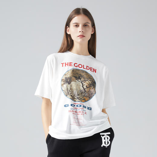 GOLDEN GOOSE 黄金鹅  女士风景印花短袖T恤G36WP026.R1 商品图10