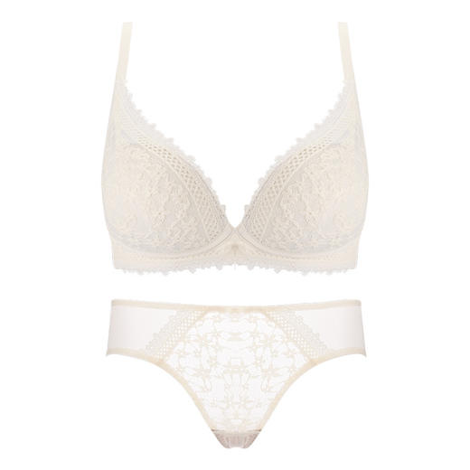 黛唯梵新款内衣平胸胸罩女小胸聚拢收副乳显大无钢圈防下垂文胸内裤套装 商品图4