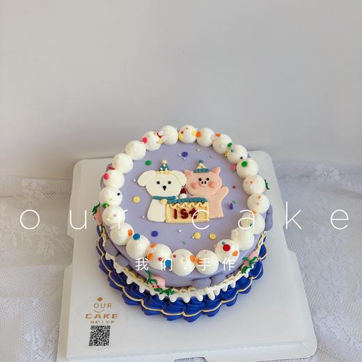 多款式~小猪小兔子/小狗小猪复古蛋糕-低糖处理无添加 商品图1