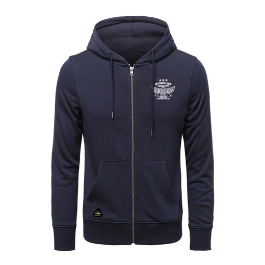 NMT-1676秋冬2021新款开衫拉链毛圈简单小图案户外休闲卫衣衫 商品图4