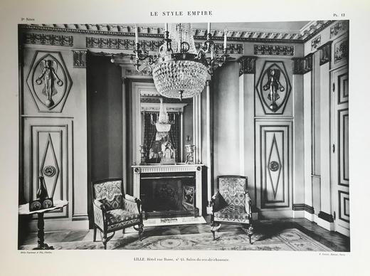 【法语】44*33cm！1925年 法国帝政风格家具图集（卷3） 40页插图 散页装 商品图14