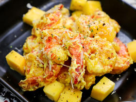  芥末蛋黄酱虾球，夏天就适合吃这样开胃的！ 