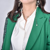圣三利女装春秋季蕾丝拼接休闲西服外套SL121A25 商品缩略图2