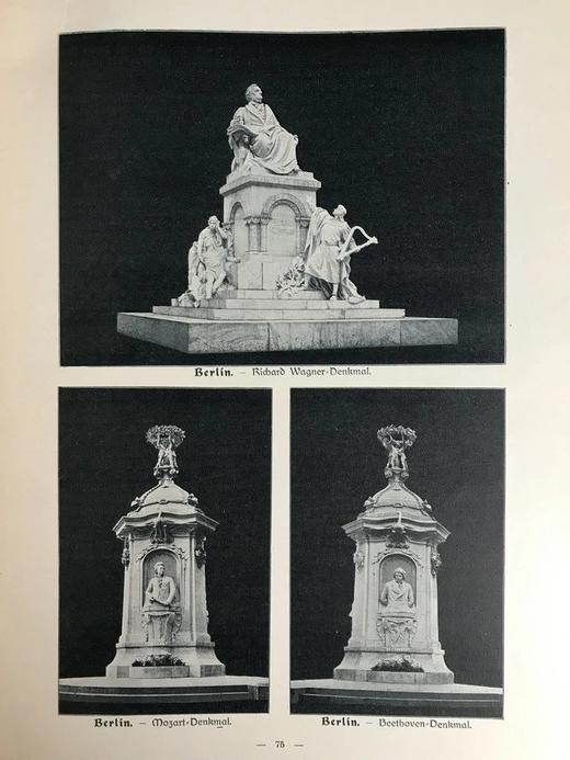 【德语】1901年 雕像与纪念碑图集 约400幅插图 漆布精装8开 商品图5