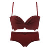 黛唯梵红色内衣女小胸聚拢无钢圈新款文胸结婚新娘本命年红色套装女 商品缩略图4