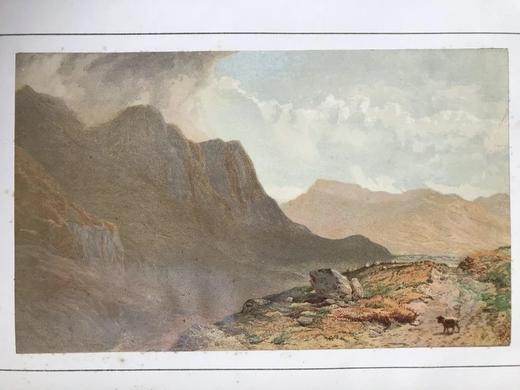 8开本 约20世纪初 水彩风景画集 16页彩色插图 真皮精装 商品图5