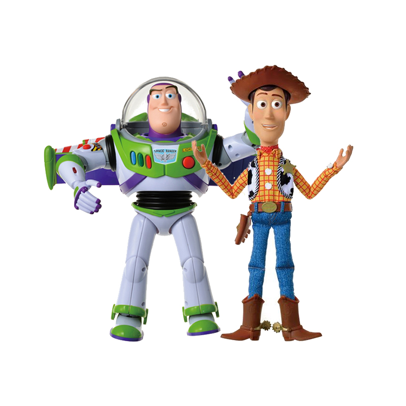 多美 TOMY  玩具总动员1:1可动发声玩偶巴斯光年胡迪模型摆件