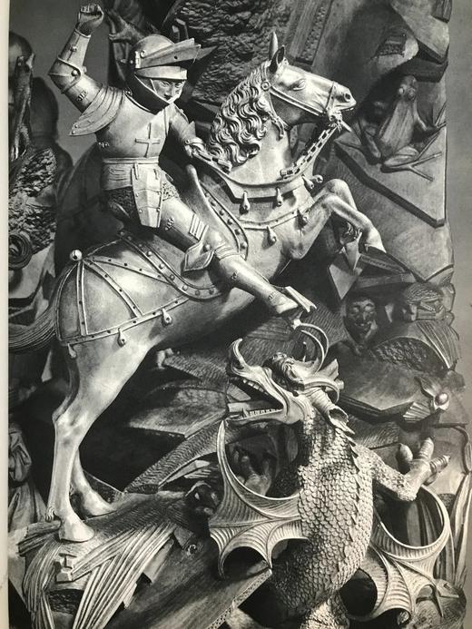 哥特式雕塑图集 32幅插图 漆布精装8开 商品图8