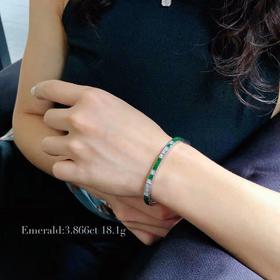 「一生一世」祖母绿密码手链