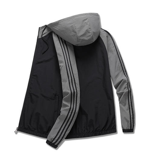 【男装】男风衣连帽宽松跑步防风上衣外套 商品图2